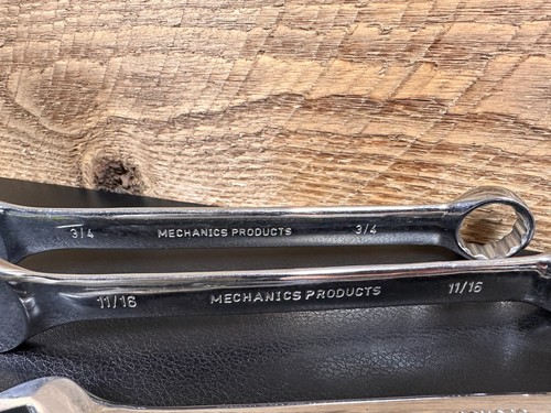VTG Mechanics Products SAE/Metric Combination Wrench Set CR-V 12pt/Open End 7pc - Picture 5 of 17