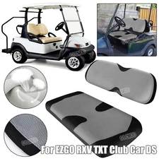 Golf Cart Seat Cover Set for EZGO RXV TXT Club Car DS Washable Breathable Gray