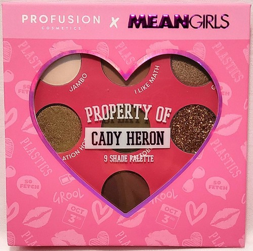 Mean Girls Property Of Cady Heron 9 Shade Eyeshadow Palette Profusion X - Picture 1 of 3