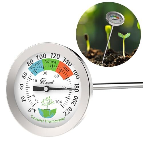 Compost Soil Worm Thermometer - Backyard,Soil 20 Inch Compost Thermometer - Picture 2 of 7