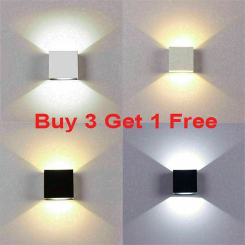 Cube LED Wall Lights Modern Up Down Sconce Lighting Fixture Lamp Indoor Outdoor