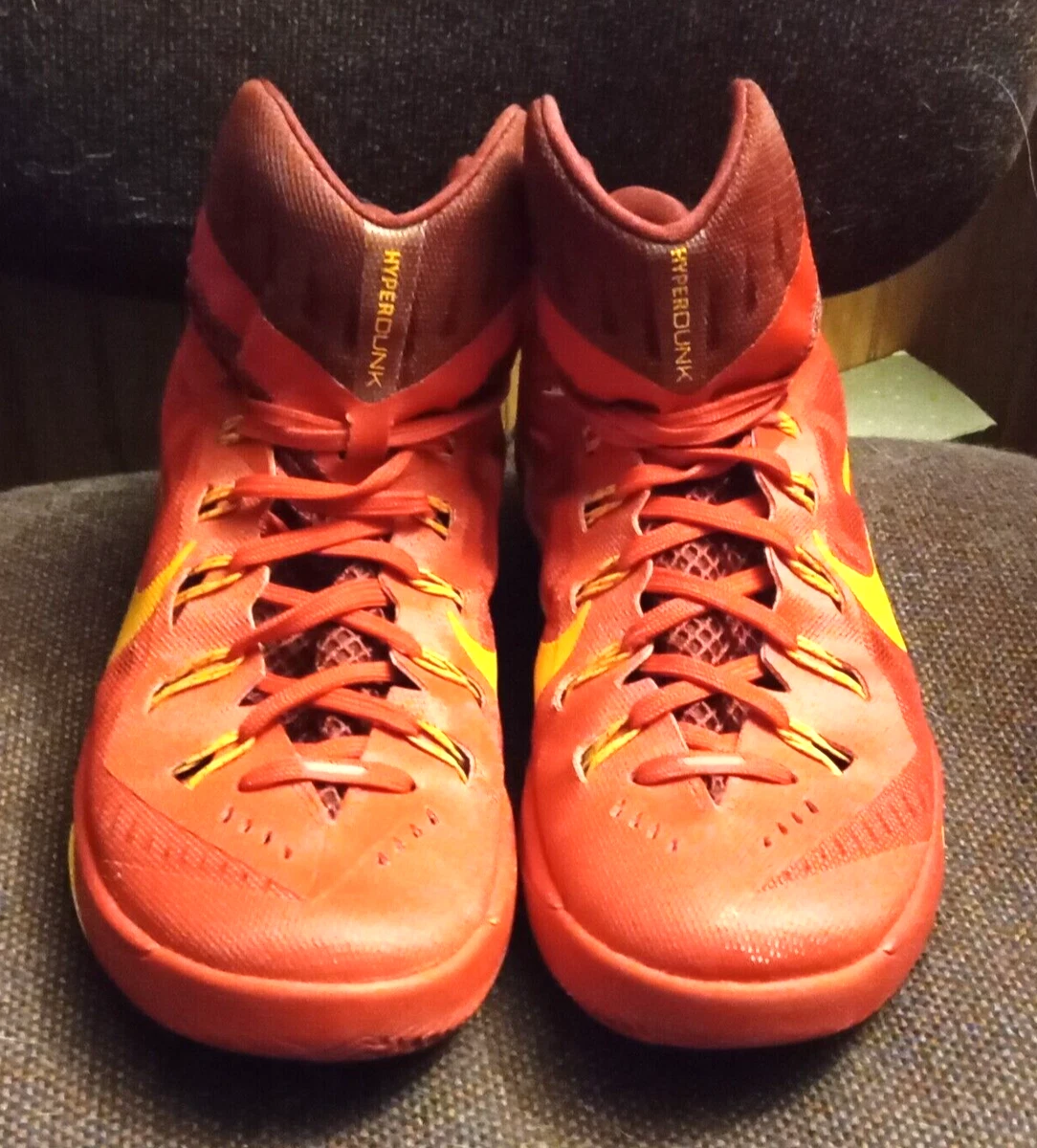 Red and yellow hyperdunks hotsell