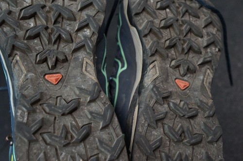 Salomon X Ultra 3 Size 10 Women’s Mid GTX Hiking Boots Blue Yellow. Good shape! - Picture 6 of 12
