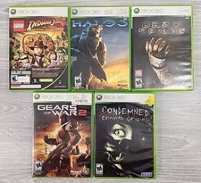 Xbox 360 Lot Lego Indi Jones Kung Fu Panda Halo 3 Dead Space Gears 2 Condemned