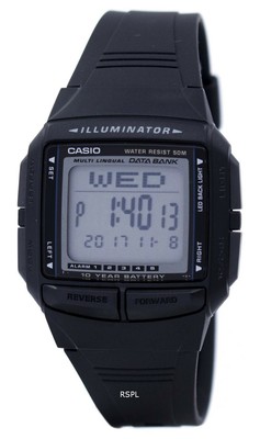 Casio Illuminator Multi-lingual Databank Digital DB-36-1AV DB36-1AV Men's  Watch | eBay