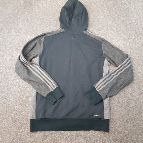 Adidas Italy Felpa Uomo con Cappuccio Grigio Medio Rugby Maglione Pullover FIR Italia - Foto 9 di 10