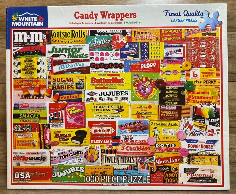 LOTE / 8 - PUZZLES MONTAÑA BLANCOS - 1000 PIEZAS - HOGAR - VERANO - DULCES - HELADOS Foto 3 de 4