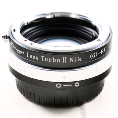 Zhongyi Lens Turbo II Focal Reducer Booster Adapter Nikon F AI to Fujifilm FX X