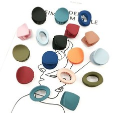 Geometric Hollow Acrylic Hairpins - Solid Color Crab Hairclip Headwear Accessory