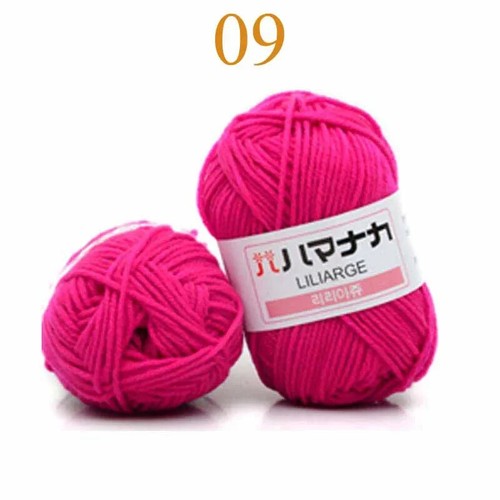 4PLY 25g Soft Cotton Babycare Thick girls Crochet Wool Colorful Yarn DIY - Picture 35 of 64