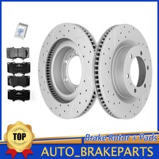 Front Brake Rotors & Pads Kit For 2010 - 2021 Toyota 4Runner Lexus GX460