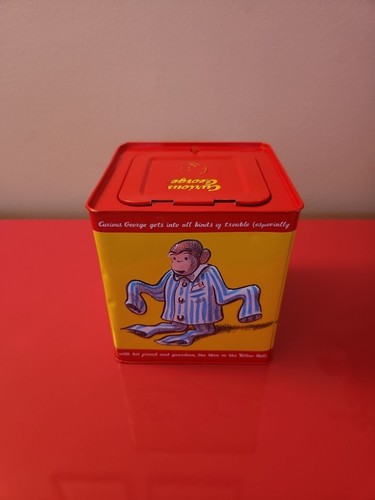 Vintage Curious George Jack in the Box Musical Metal Tin ( Working ) - Imagen 3 de 7