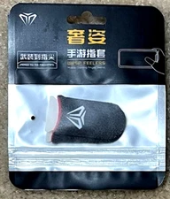 Pair of PUBG Finger Cover Sweat Proof Gaming Thumb Sleeve Red Lining Brand NW