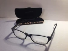 Corinne McCormack Rivington Black Glasses Frames w Demo Lenses Hard Case & cloth