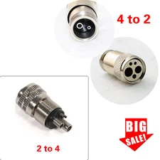 Dental Adapter Changer Connector for High Speed Handpiece 2 to 4 & 4 to 2 Hole