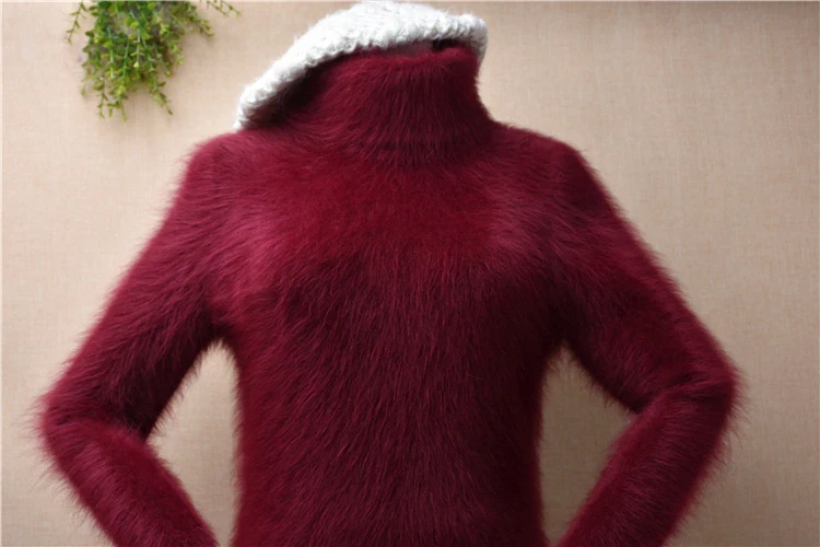 Burgundy fluffy best sale jumper