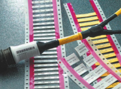 Te Rps-2.5K-18-12/2.0-S1-9, Heat Shrink Label .187  Prescore White 2500 Roll