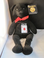 Neu mit Etikett Casino Bear Jack Bear Plüsch Kids Preferred Gold Rush Co Bean Bear