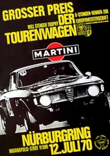 1970 Touring Car Grand Prix - Nurburgring - Alfa Romeo GTA - Promotional Poster