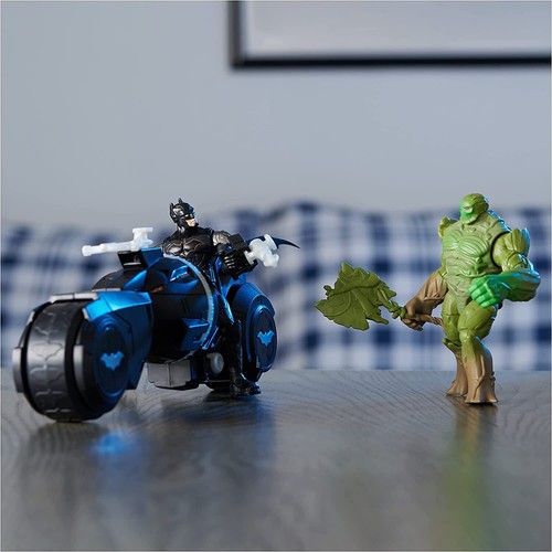 Batman VS Swamp Thing 1st Edition Figure Battle Pack With Armory Attack Batcycle - Picture 5 of 8