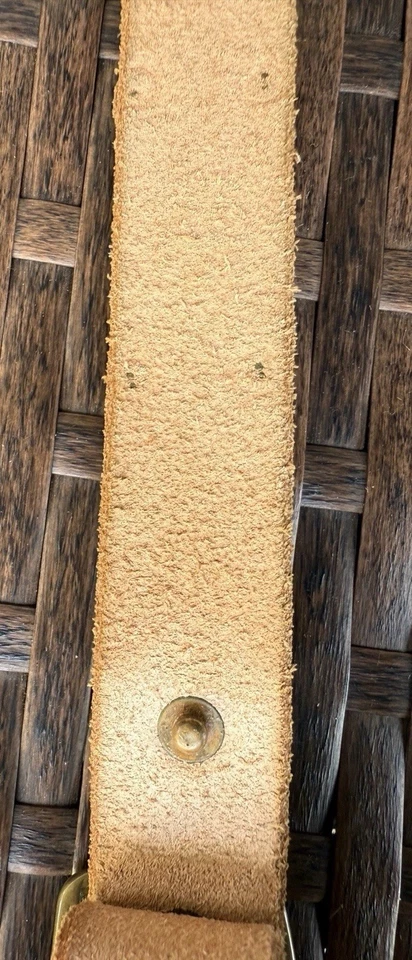 Authentic JOED Nyovee Colab Ivory Leather, Vintage Brass Chain M S 34 - Image 4 of 4