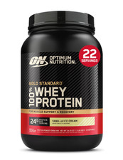 Optimum Nutrition Gold Standard Whey Protein, Vanilla Ice Cream, 22 Servings