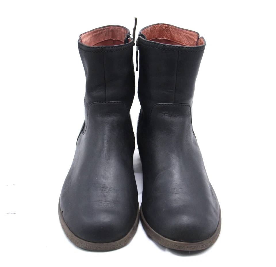 Botas Dansko Mujer Talla 10 EU40 Bethanie Zapatos Cuero Negro Sin Cordones Botín al Tobillo Foto 2 de 4