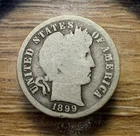 1899-S Barber Dime - Actual Coin Shown - Free Shipping & Tracking INV#602
