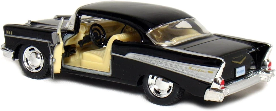 1957 Chevy Bel Air Coupe 5 Inch Die-Cast, Black - Perfect for Display and Play - Image 4 of 4
