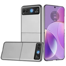 Moto Razr 2024 Phone Case Flip Snap Matte Gray