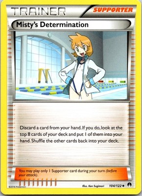 Misty's Determination Normal Uncommon XY - BREAKpoint 104/122 LP