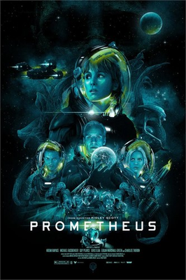 #ad Prometheus by Vance Kelly 200 350 24” x 36” Screen Print Movie Art Poster $120.00