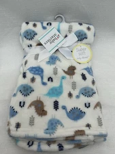 Baby Starters Dinosaur Baby Blanket Security Lovey Plush Dino Boys Blue Brown