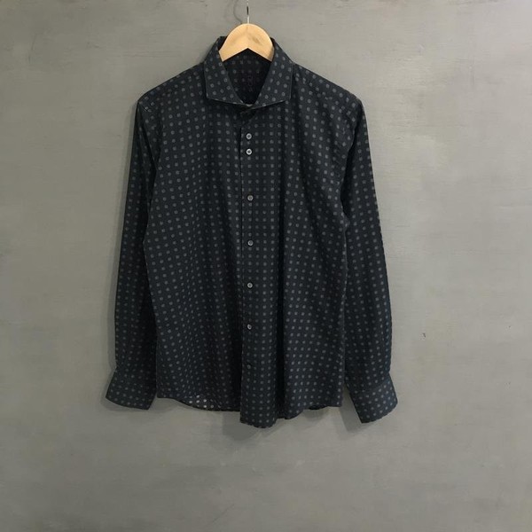 Men DU4 Shirt Multicolor Cotton L #CRM9