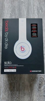 Beats by Dr. Dre Solo 1. Generation Original Karton Weiß/ Creme