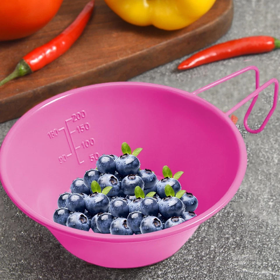 Tazón de camping taza camping exterior acero inoxidable tazón taza tazón portátil seguridad Foto 2 de 4