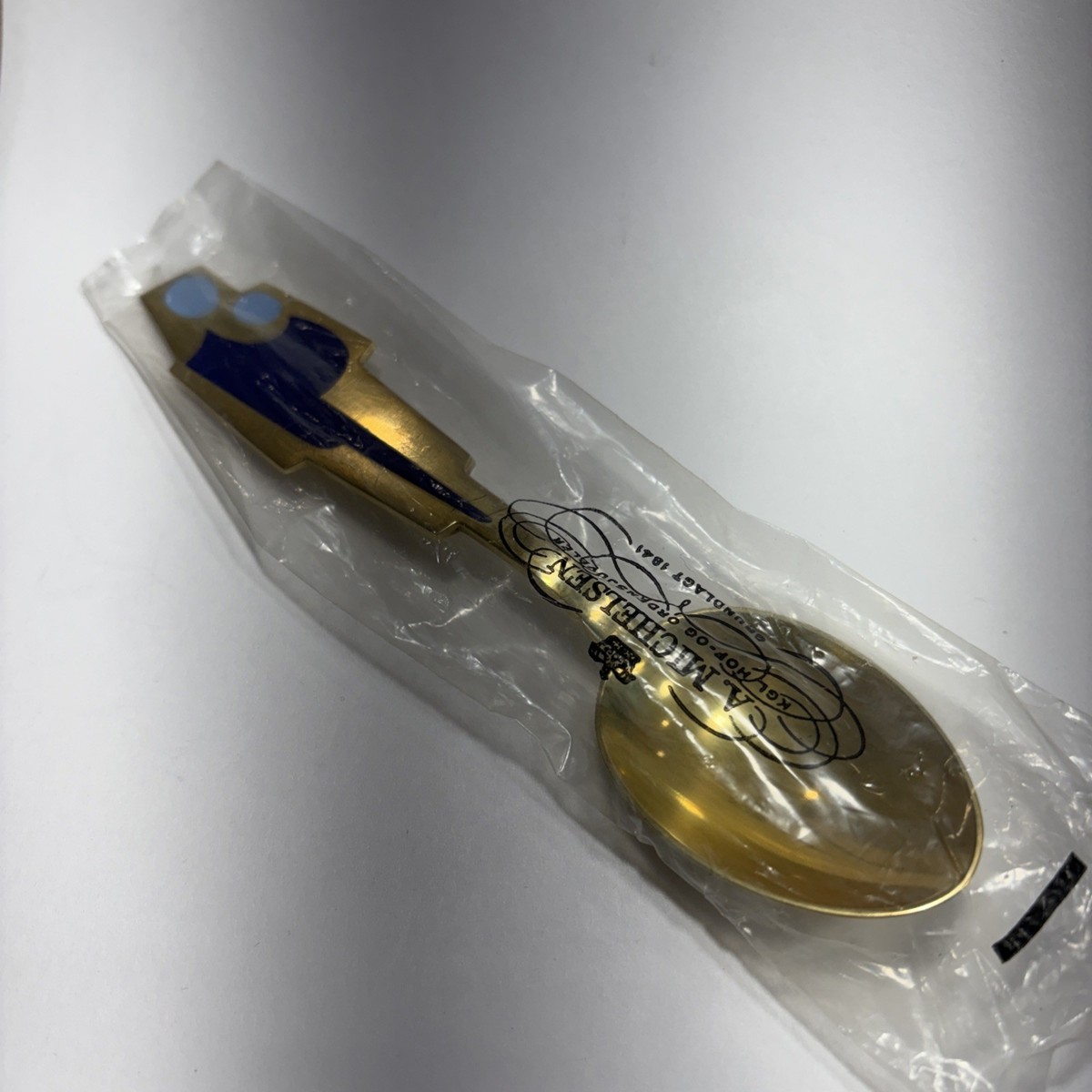 1962 MICHELSEN DENMARK ENAMELED AND GILDED CHRISTMAS SPOON - B