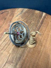 Vintage 1950  s The Wonderful Gyroscope Metal Spinning Top Antique Toy As Is