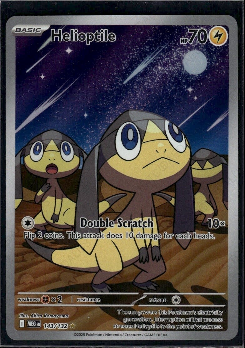 Helioptile - Illustration Rare ME01: Mega Evolution 143/132 NM
