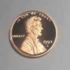 1992-S Lincoln Memorial Cent Proof — photo from another recent sale