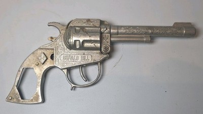 Vtg 1950's Kids Toy Cap Gun Halco Buffalo Bill  Cowboy & Indians Western 8'' Long