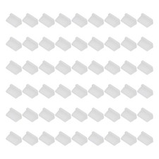 0.5 Inch USB Type A Dust Plug, 60 Pcs Anti Dust Plug Cover Female End, Clear