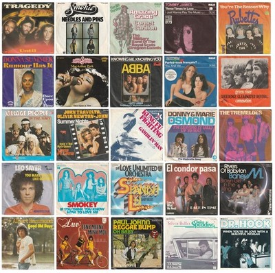 7'' Singel`- Englische Hits - aus den Jahren 1960 bis 1979 - gebraucht -