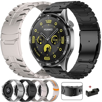 22mm Titan Metall Armband für Huawei Watch GT 4 3 2 2e 5 Pro 46mm / 48mm Active