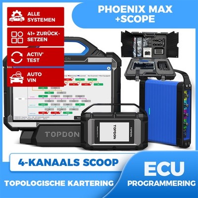 TOPDON Phoenix Max + Scope Diagnosegerät Online Programmierung J2534 DoIP CAN-FD