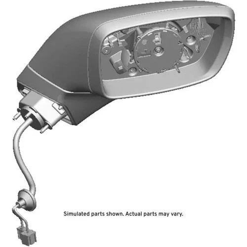 Genuine GM Primed Passenger Side Door Mirror Housing 84908917