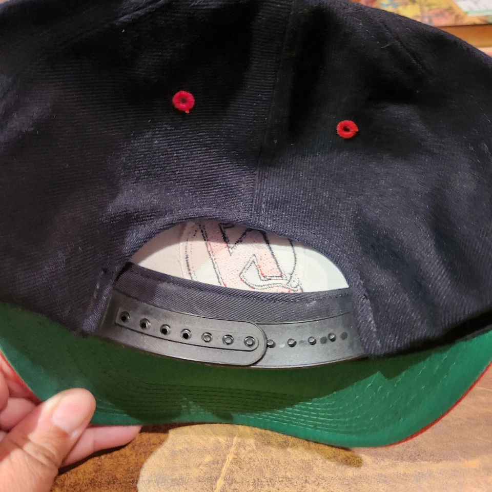 De colección NHL 1990’s NJ New Jersey Devils GCC Gorra Gorra Snap Back Se ve sin usar Foto 3 de 4