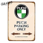Puch Motor Parking Vintage Tin Metal Signs Home Décor 8x12 Plate Retro Iron Pain