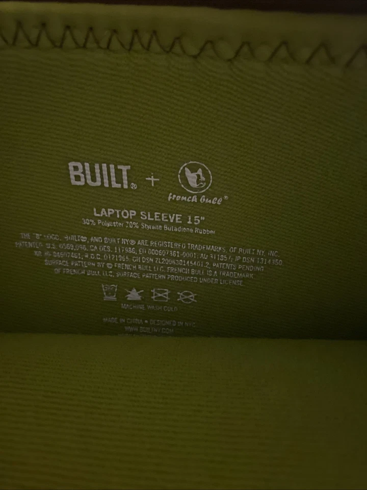 Funda de neopreno 15,5 construida para portátil estuche multicolor triángulos cierre de cremallera Foto 2 de 3