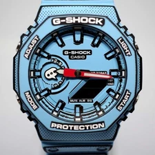 Casio G-SHOCK MANGA THEME GA-2100MNG-2AJR Men's Watch Octagon Blue From JP NEW